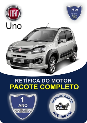 Retífica de motor Fiat Uno com garantia pacote completo Rw motores